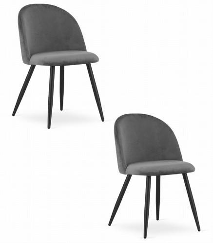 Fauteuil bello velours gris - fauteuil,