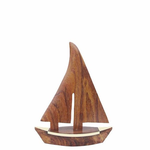 Bateau voile bois avec - À,