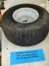 YARD-MACHINES MTD Briggs IC 15hp riding lawn mower rear wheel tire rim 20x8.00-8