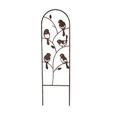 Treillage oiseaux fer marron 1x25x88cm