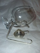 Réchaud à cognac avec verre