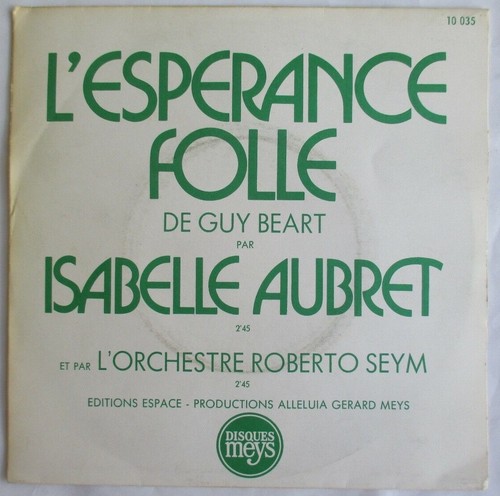Isabelle aubret rare 45t sp - isabelle,