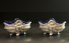 Paire de salerons en argent