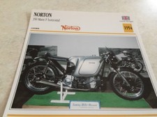 Carte moto Norton 350 Manx F horizontal 1954 collection Atlas motorbike UK