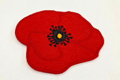 Ecusson poppy coquelicot - ecusson,