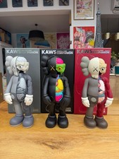 kaws five year later dissected x3 black brown grey companion medicom originalfak
