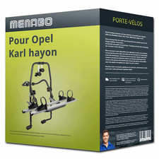 Porte-vélo Menabo Stand Up 2 pour Opel Karl hayon 01.2015-03.2019 2 vélos TOP