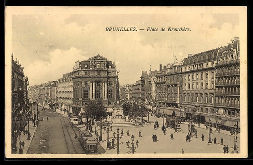 Carte postale bruxelles place - postale,