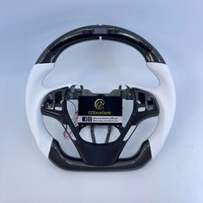 For 2009-2016 Hyundai Genesis Coupe Custom Real Carbon Fiber LED Steering Wheel