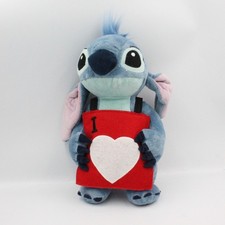 Peluche Stitch pancarte I love