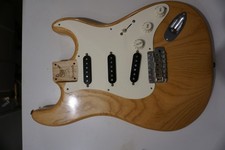 Warmoth Stratocaster body with loaded Mojotone pickguard