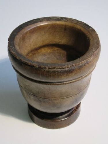 Mortaio bois ancien vieux - en,