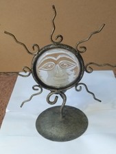 Bougeoir Soleil . Verre et Fer