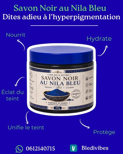 Savon noir nila bleu - savon,