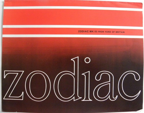 Brochure ford zodiac iii - ford,