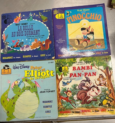 Lot 9livre disque walt - lot,