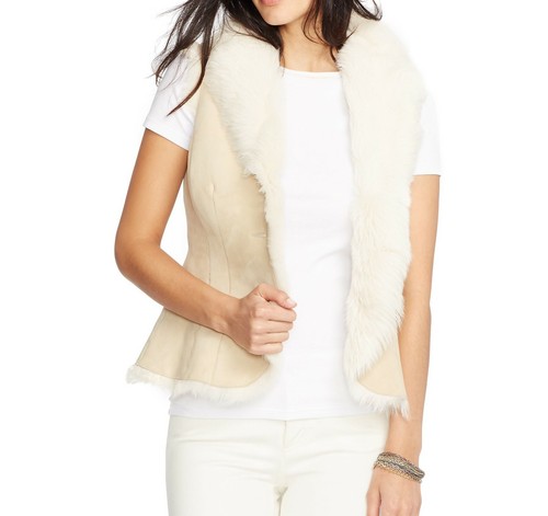 Lrl shearling vest - lrl, nwt