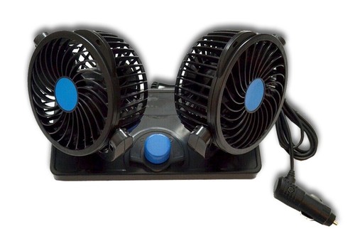 12v 360 deg double ventilateur - 12v,