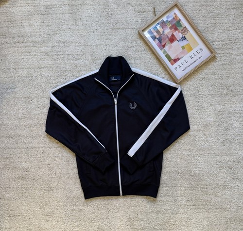 Fred perry black zip track - fred,
