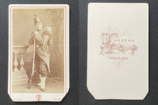 Touzery, Orléans, Man in Military Uniform, Backbag & Handgun, here