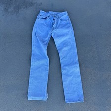 VTG USA Made Levi’s Women Light Denim 544 Button Fly 26x30 Distressed 08 1996