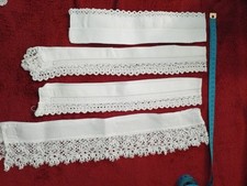 8) LOT OF 4 COLLARS/COLLARS/CLOTHS FOR CHASUBLES/MASS/PRIEST/LACE