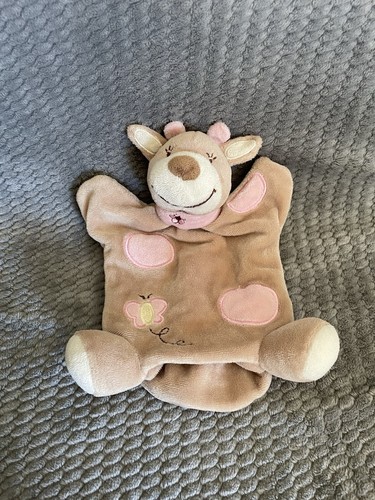 Doudou plat marionnette vache