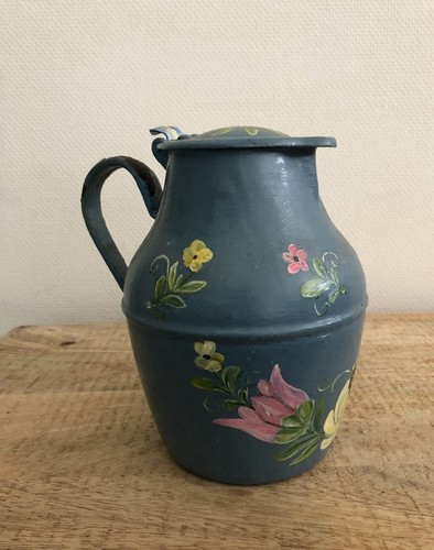 Pichet broc ancien tôle - en,