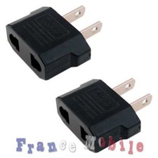 2 Adaptateur prise France EU