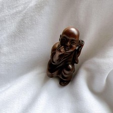 Ancien objet à suspendre vintage Netsuke Kozo Netsuke Ojime-dama Ojime-dama