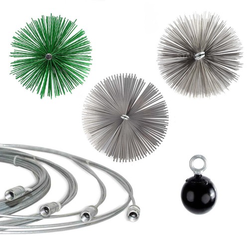Brosses cheminée balai - brosses,