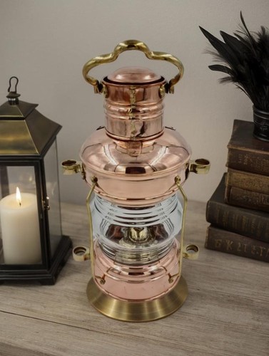 Lampe pétrole ancre marine - pétrole,