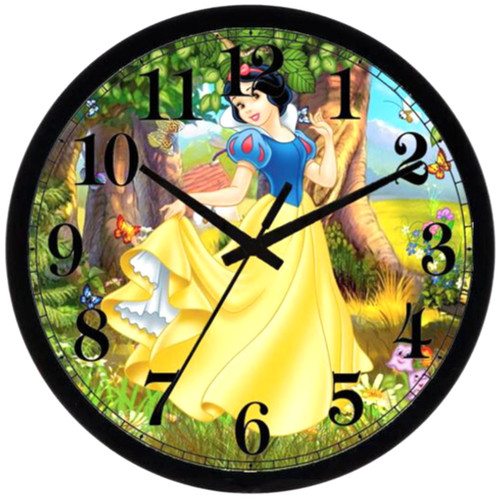 Pendule murale blanche neige - pendule,