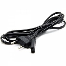 Câble d'Alimentation Prise Secteur 2 Broches 220V IEC-C7 1,5M DVD TV PS3 PS4 PS2
