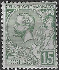 Timbre Personnages Albert 1er Monaco 44 * - 81291FR