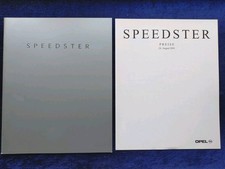 Opel Speedster brochure 2001 + price list