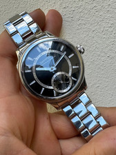 Eberhard & Co. Traversetolo Sport Acier Stainless Steel Black Dial Top Condition