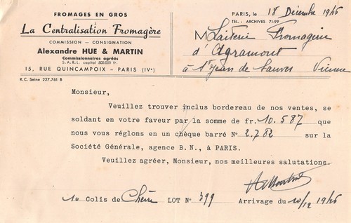 1946 fromages gros la - fromages,