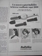 1977 Babyliss La Brosse Bouflante Super 1000 French AD Advertising