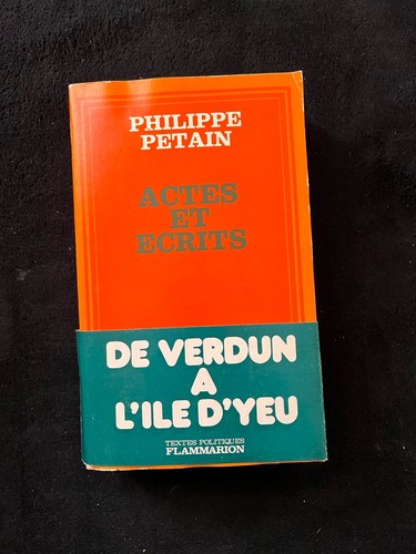Marechal petain actes - petain/actes, et