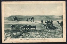 CPA Mogador, Une Caravane dans