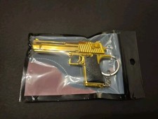 Porte Clé Métal Desert Eagle Gold Réaliste Échelle 1:3 Neuf Encore Emballé