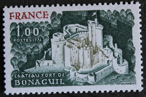 Timbre france château - timbre,