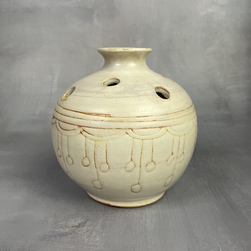 Vase boule pique - , fleur