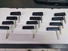 12 Bally NOS  Pinball Machine BLACK Flippers - A-3994-8