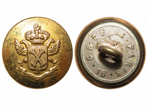Ancien bouton livrée - de, –