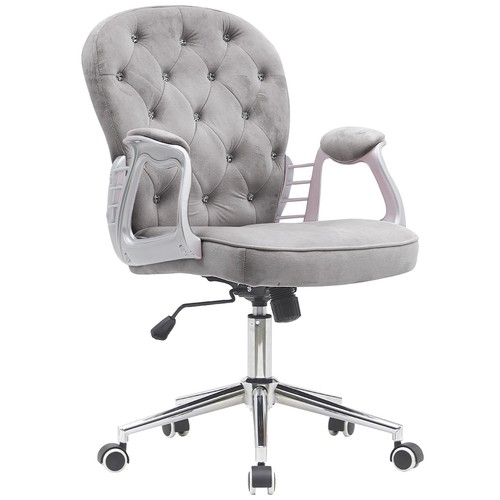 Chaise bureau velours - en,