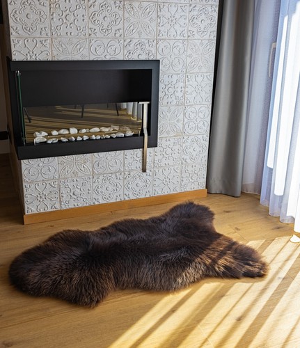 Peau mouton veritable - de,