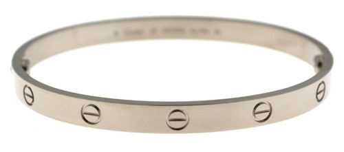 18k white gold cartier - gold, love