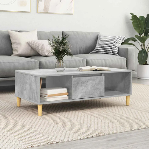Table basse avec étagère